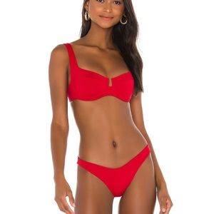 L *SPACE Camellia Bikini top and bottom